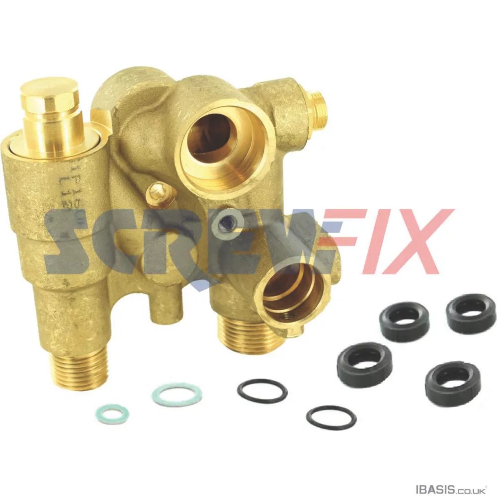 Baxi 7213614 Brass Flow Assembly Screwfix