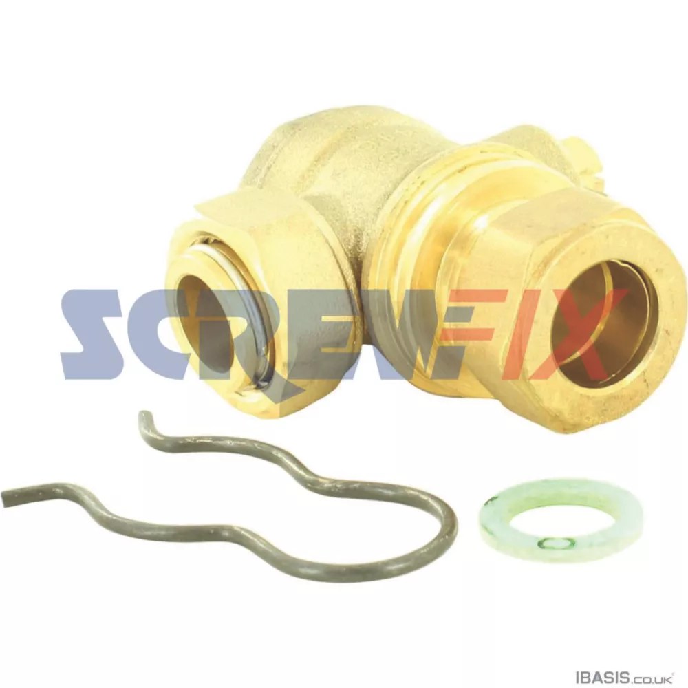 Baxi 720543401 22mm Flow & Return Pipe Valve Tap Screwfix