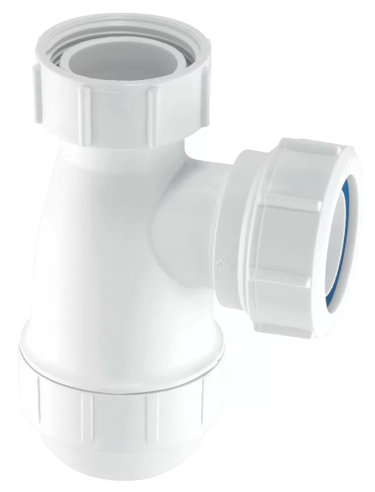 McAlpine Basin Bottle Trap White 32mm Screwfix