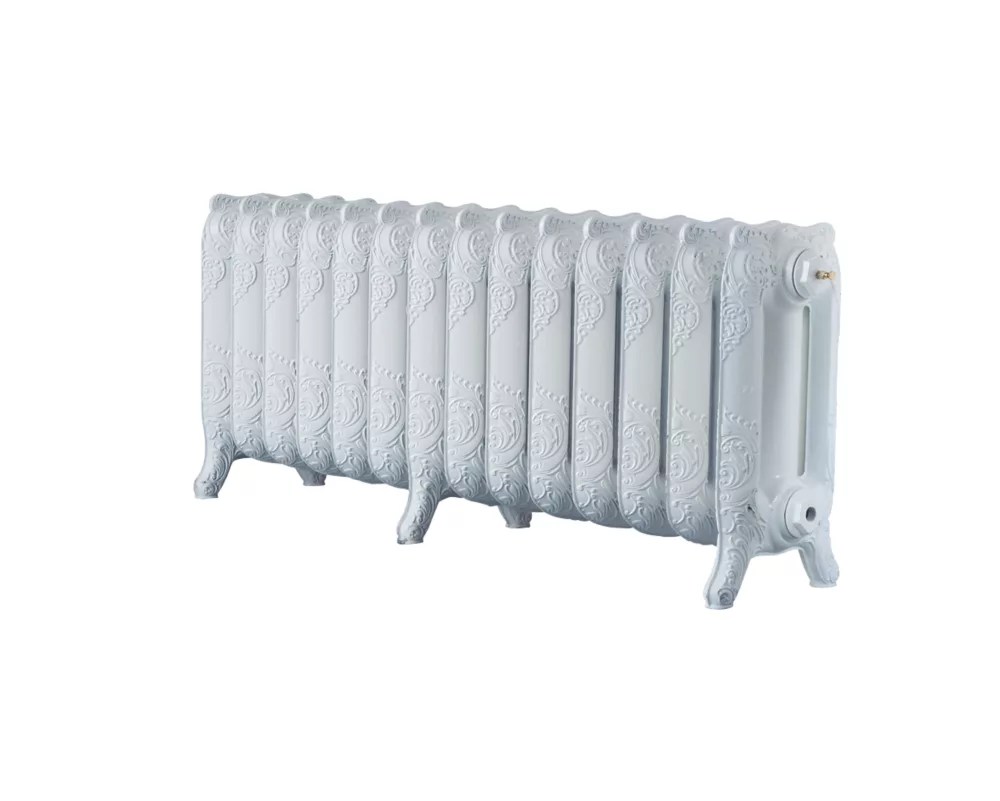 Arroll 470mm x 1154mm 4299BTU White Cast Iron 3 Column Radiator Screwfix