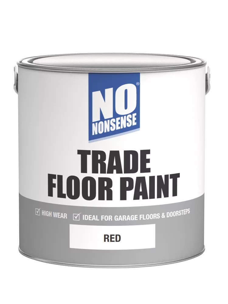 No Nonsense Trade Floor Paint Red 2.5Ltr Screwfix