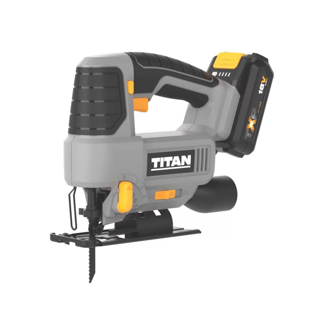 Titan TTI866JSW 18V X 2Ah LiIon TXP Cordless Jigsaw Screwfix atelier