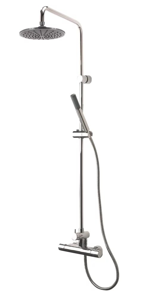 Triton Levano RearFed Exposed Chrome Thermostatic Diverter Mixer