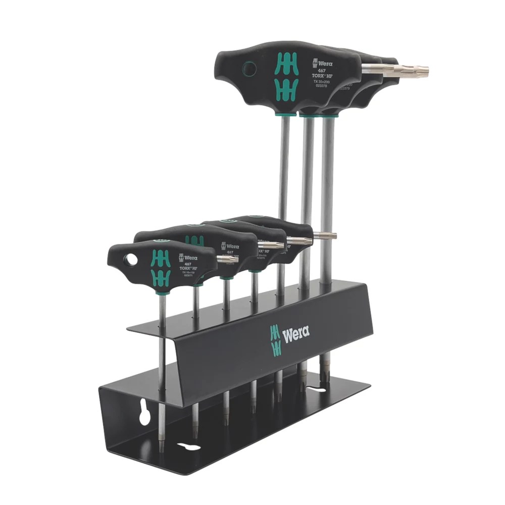 Wera 467/7 TORX HF Set 2 TX THandle Screwdriver Set 7 Pieces Screwfix