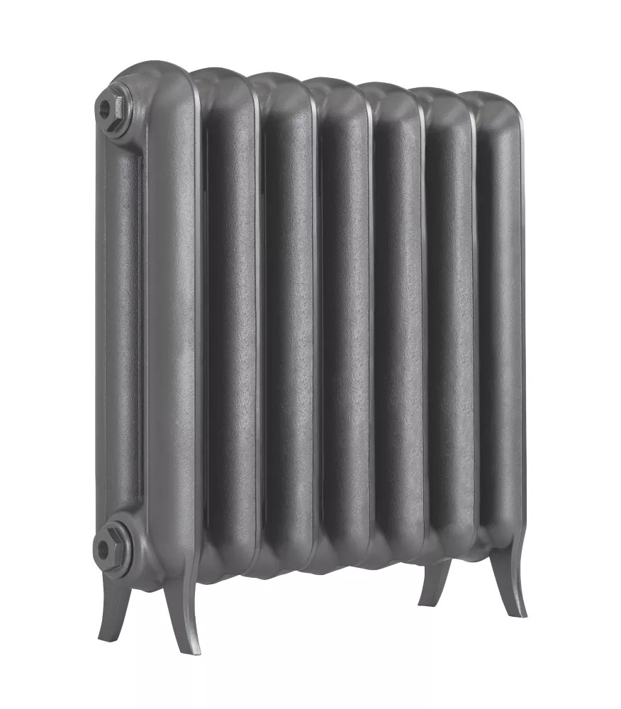 Terma 620mm x 606mm 2448BTU Raw Metal Cast Iron 2 Column Radiator