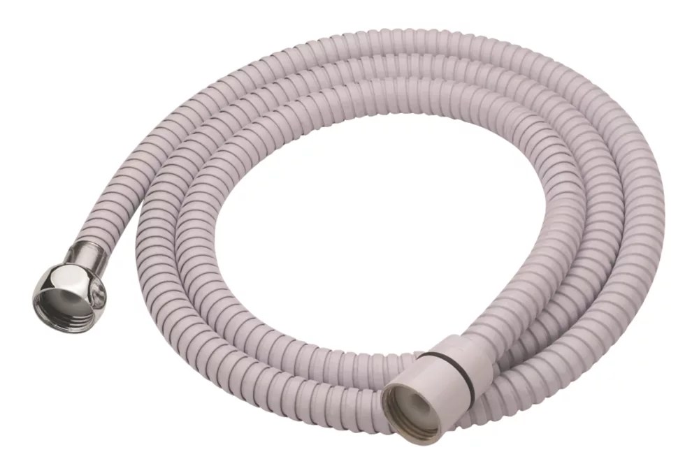 Shower Hose White 5.3mm x 1.5m Screwfix