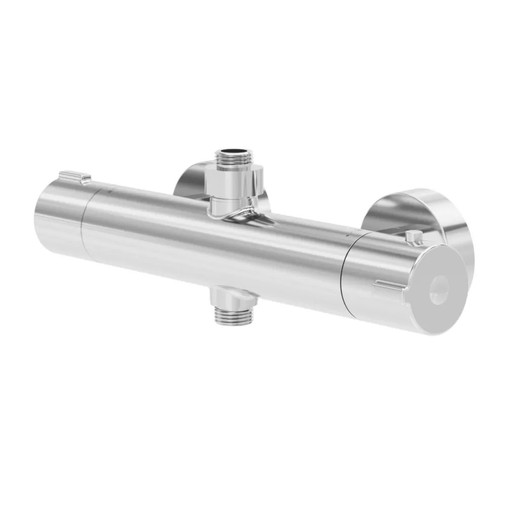 Swirl Exposed Shower Mixer Fixed Chrome Screwfix