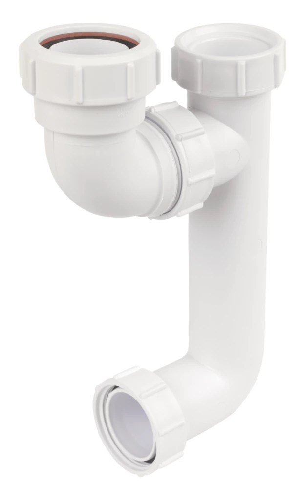 McAlpine SM10E Extended Body Bath P Trap White 40mm Screwfix