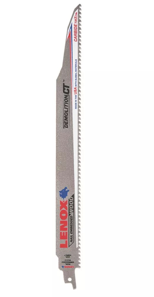 Lenox Demolition 1832146 MultiMaterial Reciprocating Saw Blade 305mm Screwfix