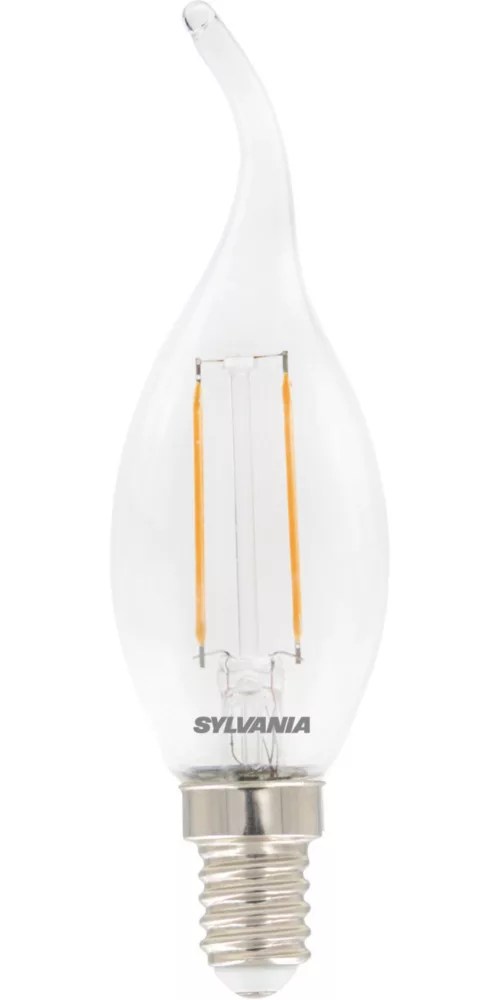 Sylvania TOLEDO RETRO BENT TIP E14 Candle LED Light Bulb 250lm 2.5W