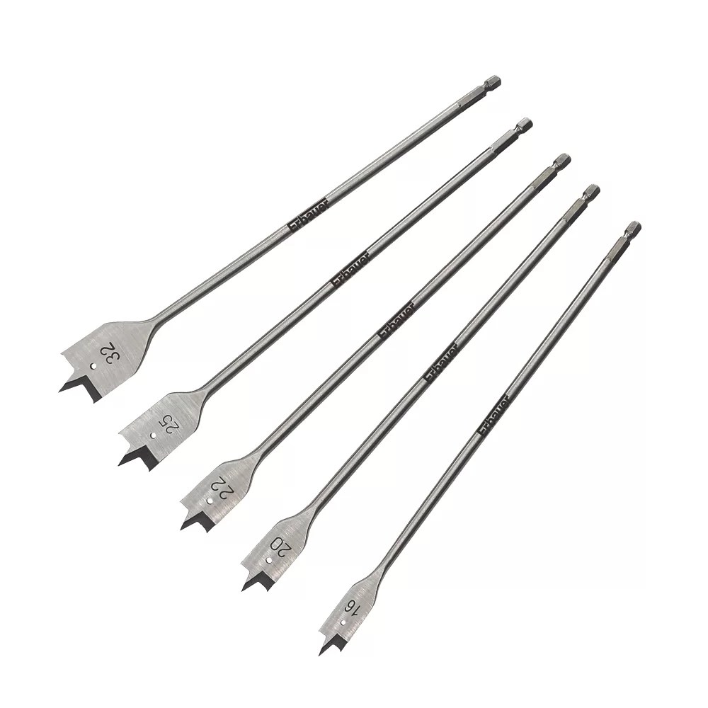 Erbauer Flat Wood Bit Set 5 Pcs Screwfix