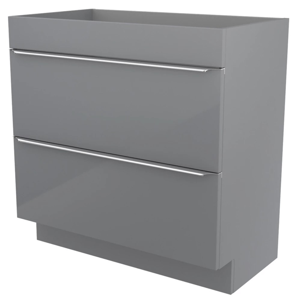 Imandra Freestanding Vanity Unit Gloss Grey 800mm x 450mm x 820mm