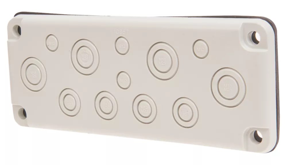 Schneider Electric 12Entrance Cable Gland Plate 215mm x 85mm Screwfix