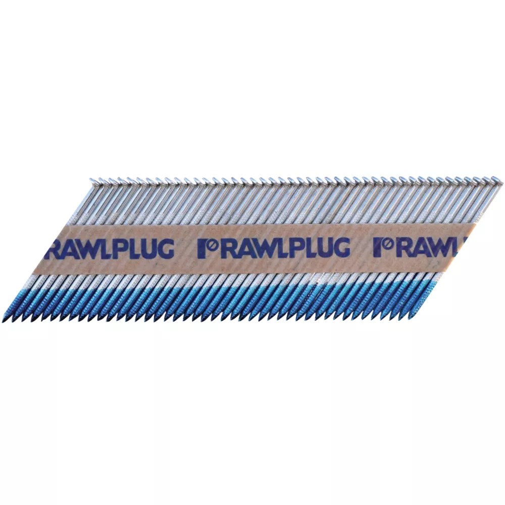 Rawlplug Galvanised Collated Nails 3.1mm x 75mm 1100 Pack Screwfix