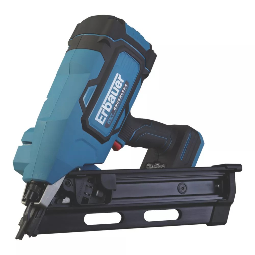 Erbauer 90mm 18V LiIon EXT Brushless First Fix Cordless Nail Gun