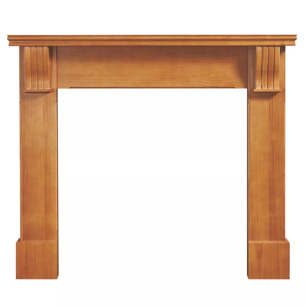 Focal Point Durham Fire Surround Pine 1340mm x 1143mm Screwfix