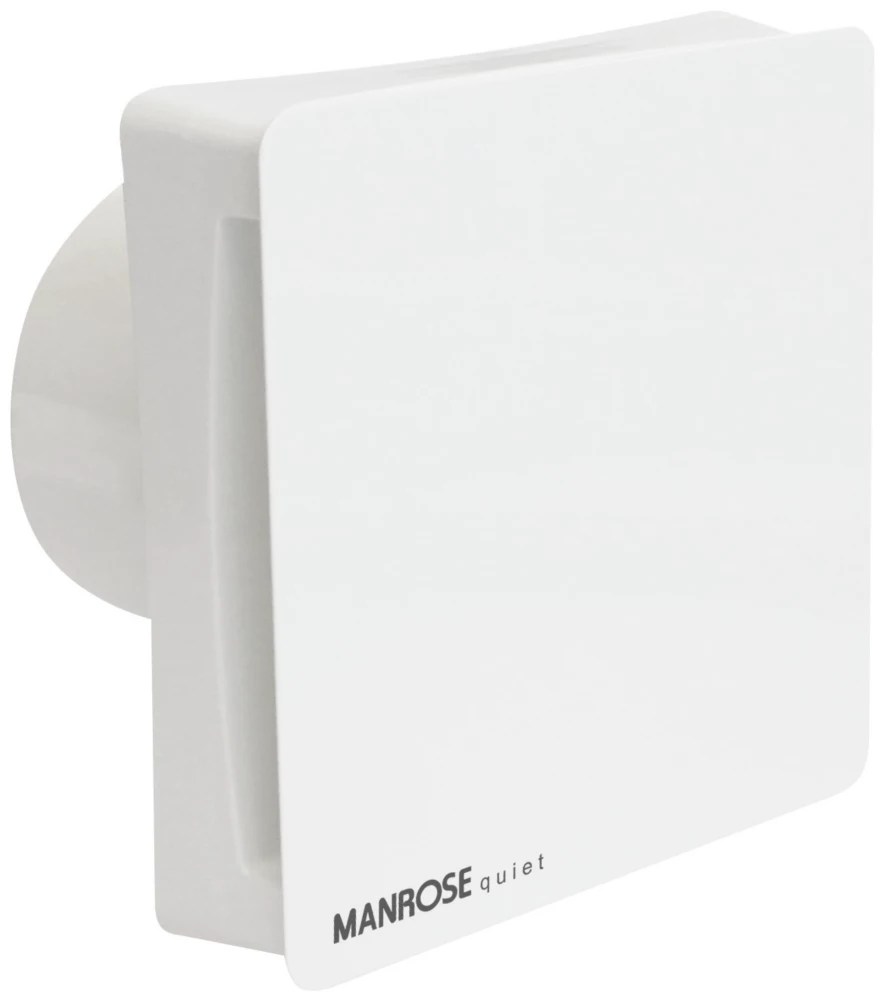 Manrose CQF100T 100mm (4") Axial Bathroom Extractor Fan with Timer