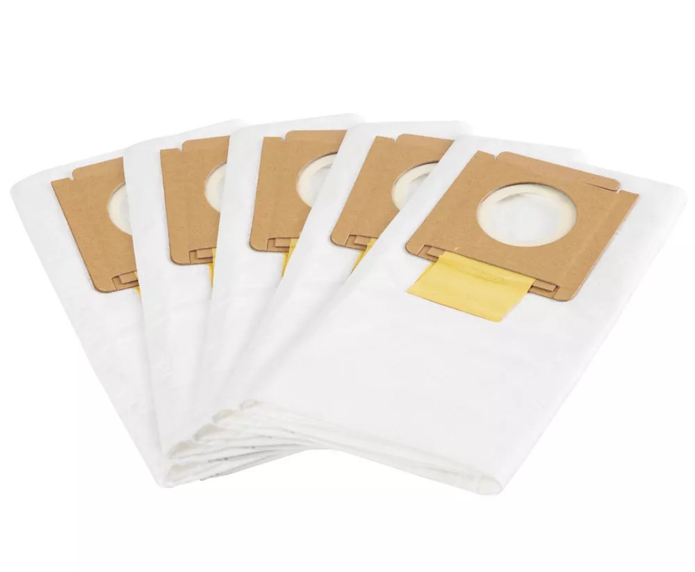 Titan 20lLtr MClass Dry Vacuum Filter Bags 5 Pack Screwfix