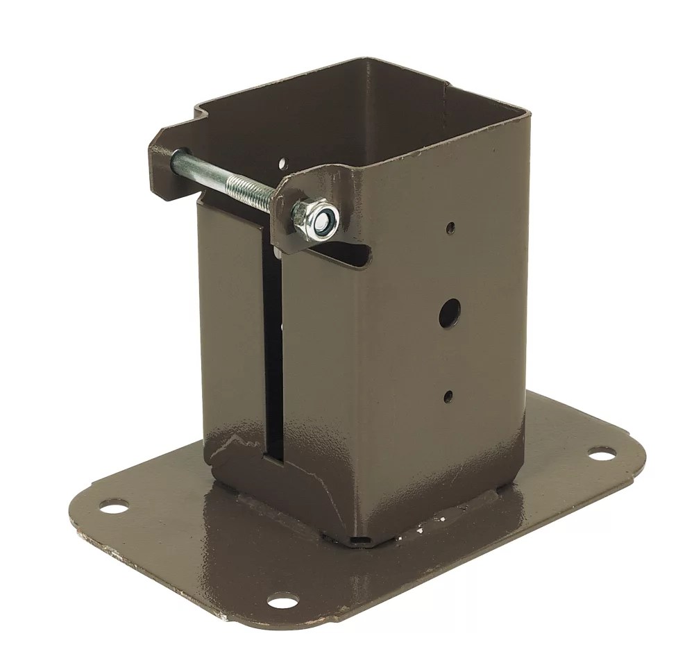 Sabrefix BoltDown Post Supports 75 x 75mm 2 Pack Screwfix