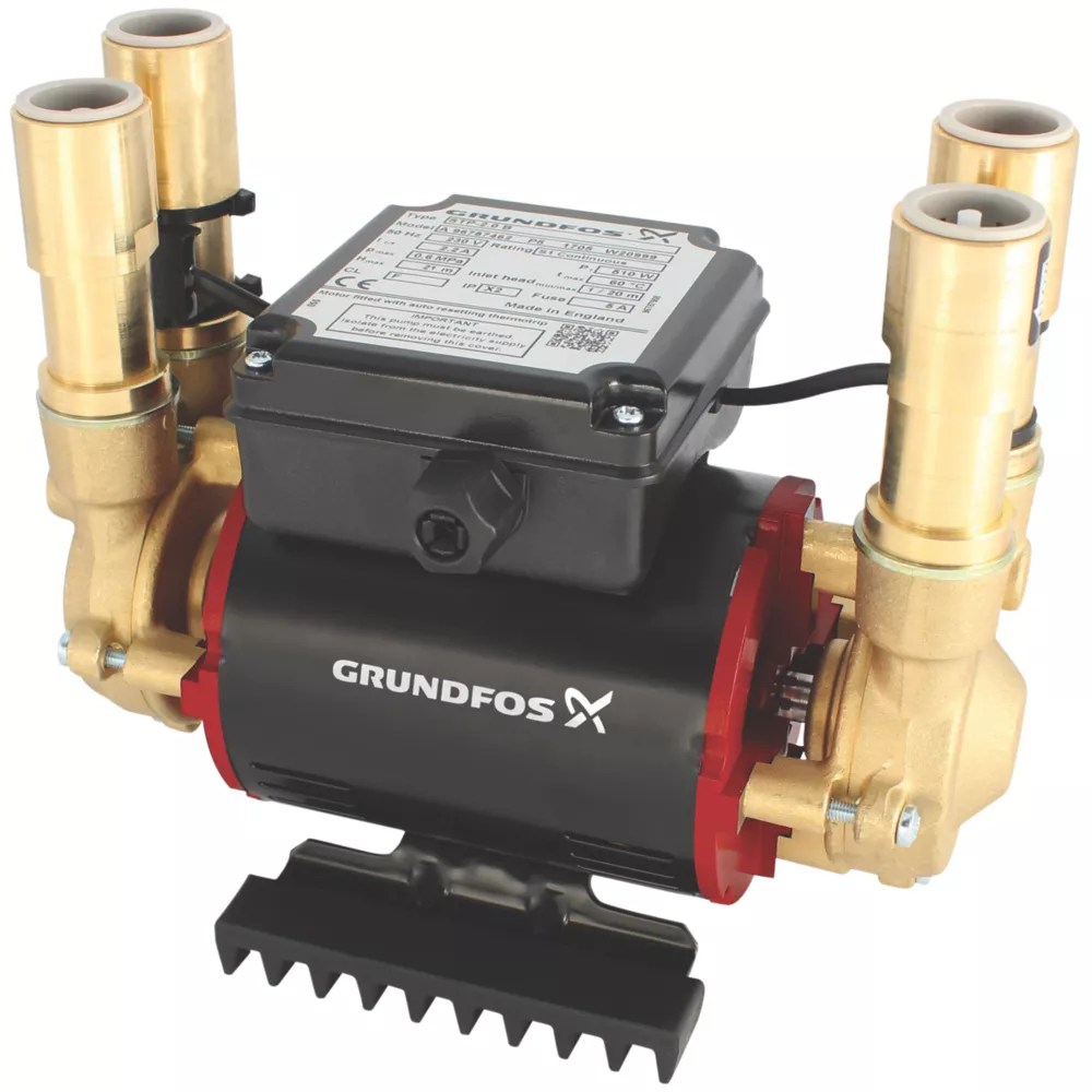 Grundfos 96787466 Regenerative Twin Shower Pump 3.0bar Screwfix