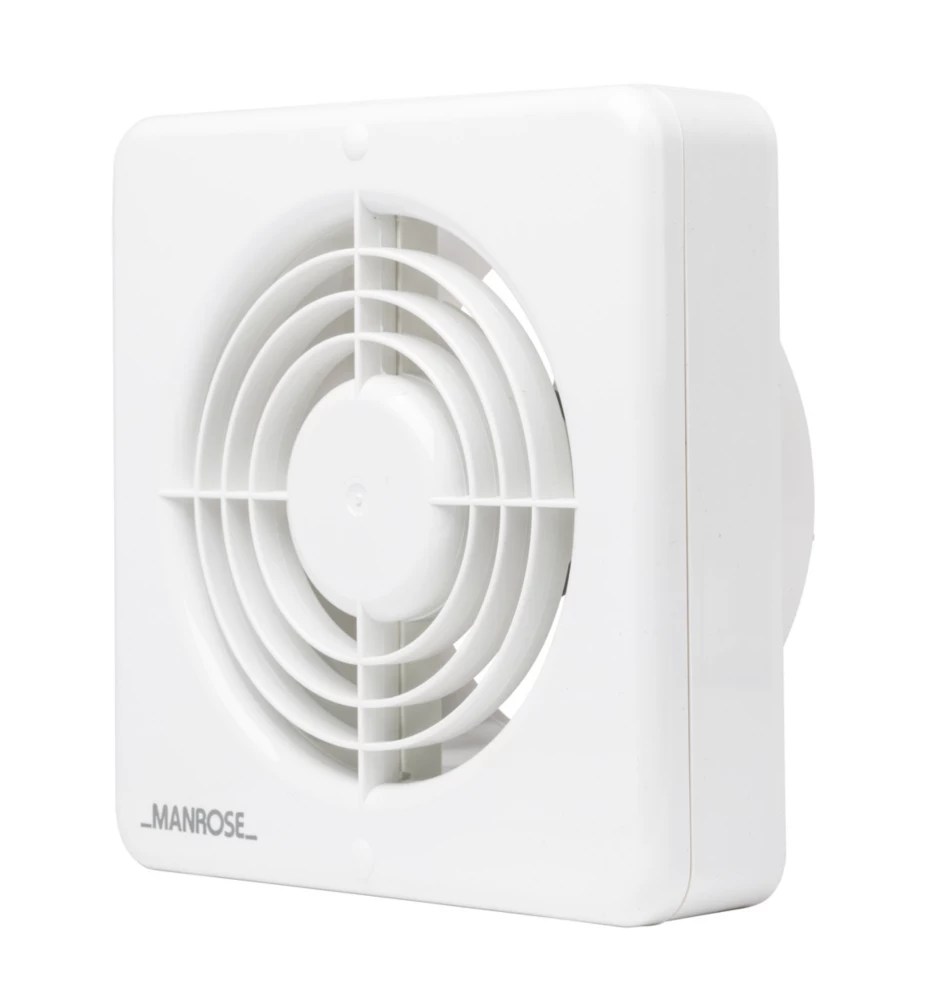 Manrose MG150BT 150mm (6") Axial Kitchen Extractor Fan with Timer White