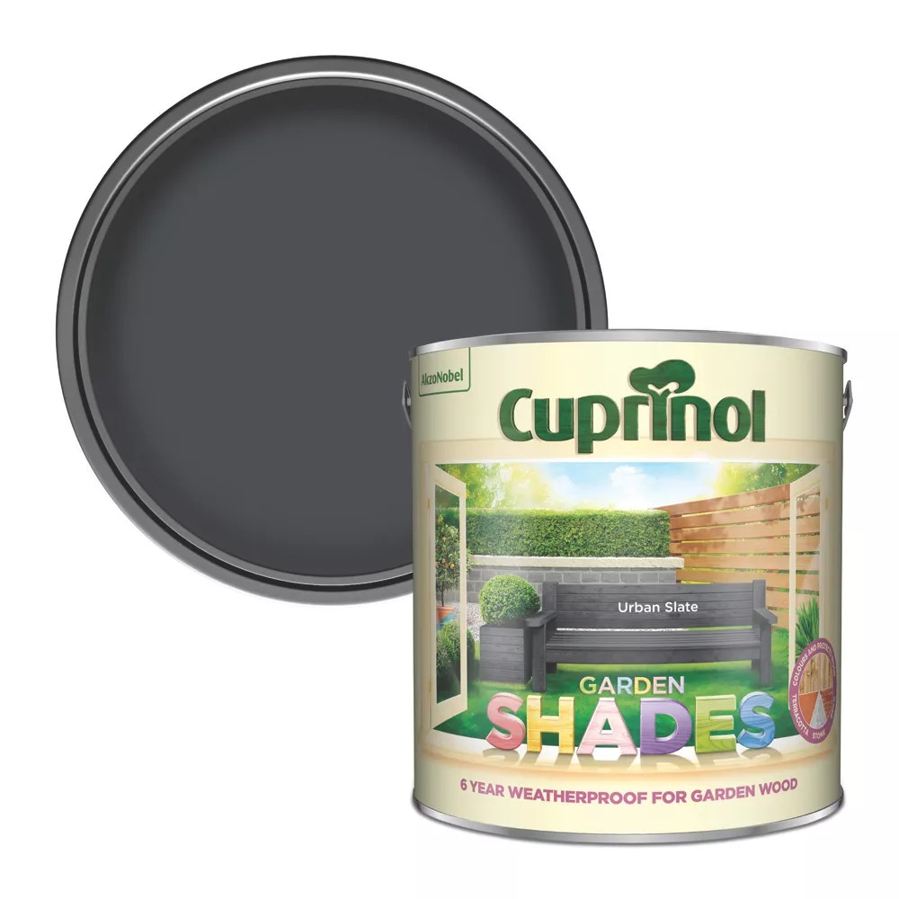 Cuprinol 2.5Ltr Urban Slate Matt Wood Stain Screwfix
