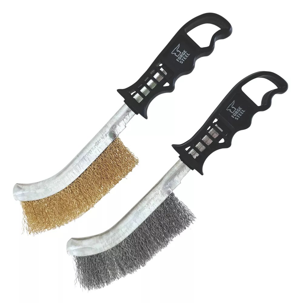 Steel Wire Brush Set 2 Pieces Screwfix