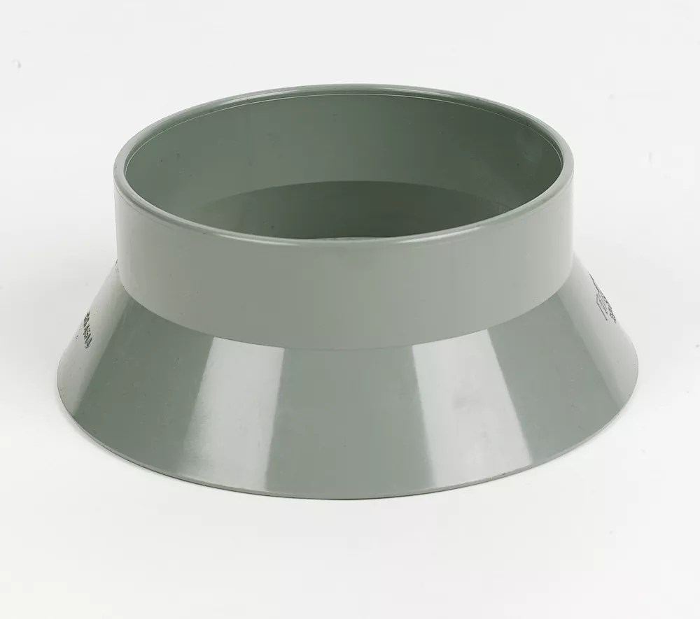 FloPlast Solvent Weld End Ventilation Collar Grey 110mm Screwfix