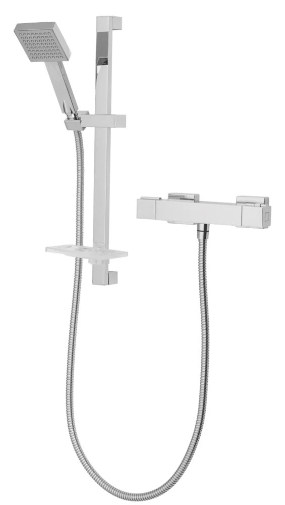 Triton Muse RearFed Exposed Chrome Thermostatic Mixer Shower Screwfix