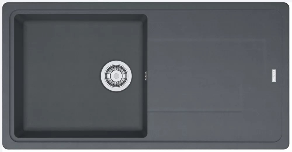 Franke Titan 1 Bowl Composite Kitchen Sink Graphite Reversible 970mm x