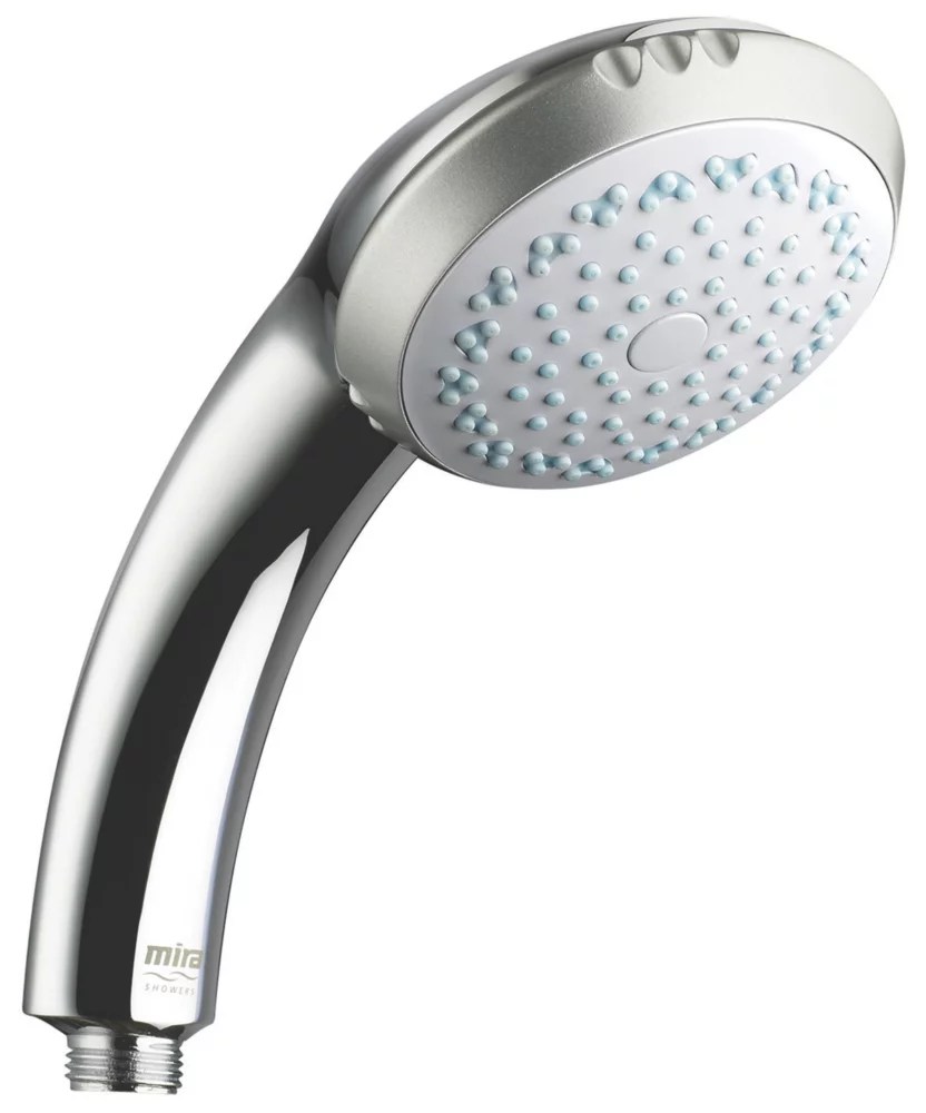 Mira Response Shower Head Chrome 98.5mm x 177mm Screwfix