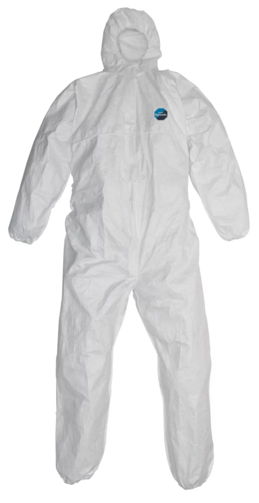 DuPont Tyvek Classic Hooded Coverall White X Large 4246" Chest 31" L