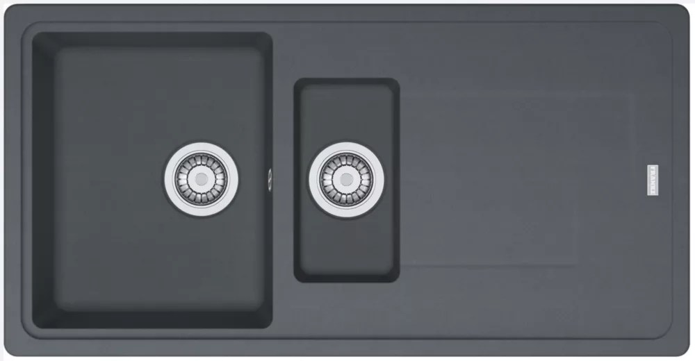 Franke Titan 1.5 Bowl Composite Kitchen Sink Graphite Reversible 970mm