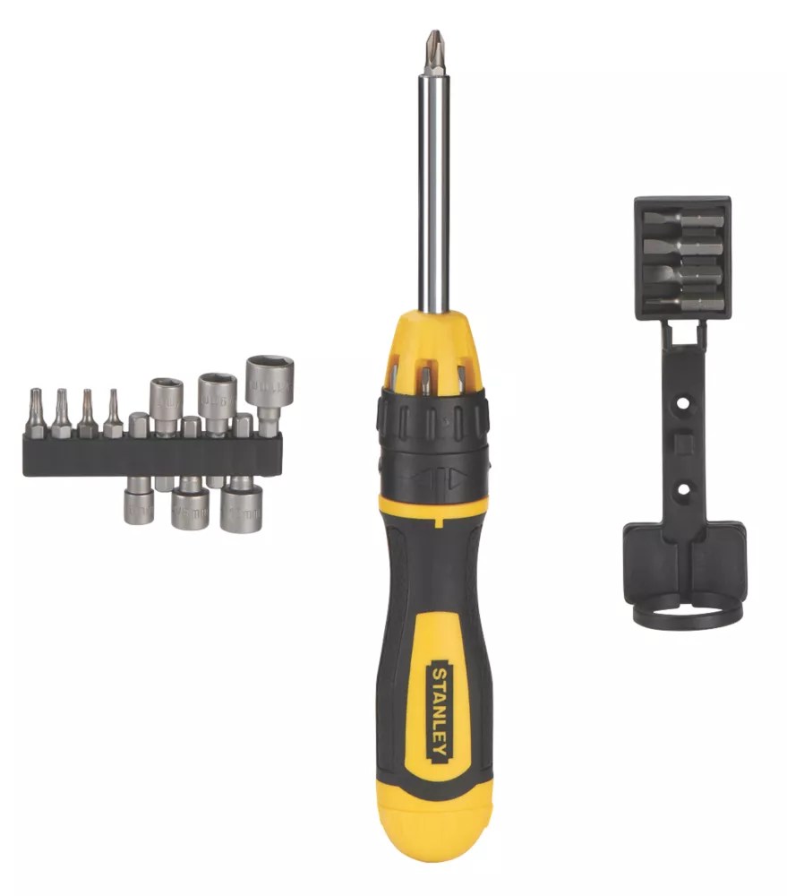 Stanley Ratchet Screwdriver Bit Set 21 Pieces Screwfix