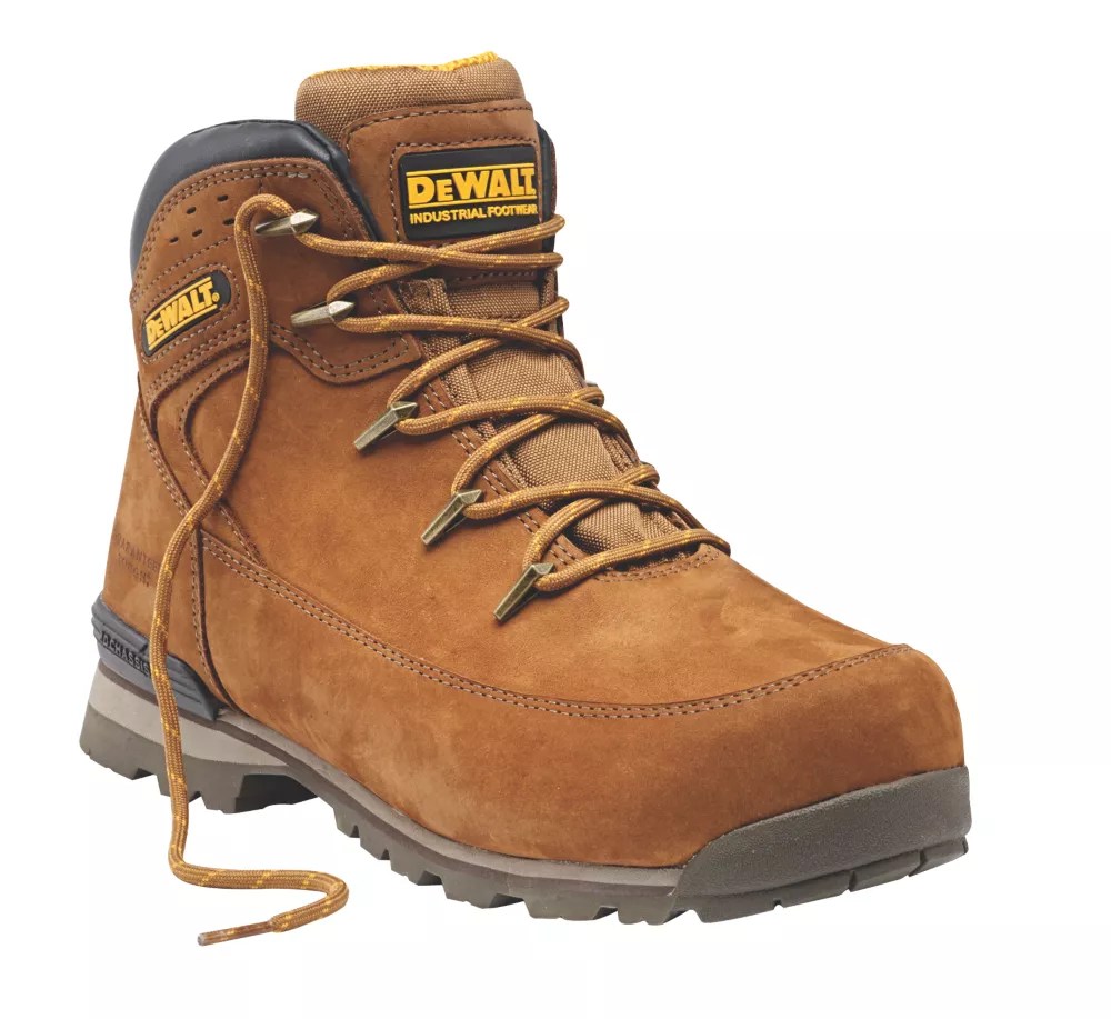 DeWalt Hydrogen Safety Boots Tan Size 7 Screwfix