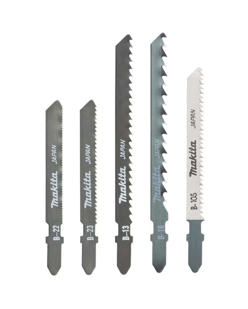 Makita A86898 MultiMaterial Jigsaw Blade Set 5 Pieces Screwfix