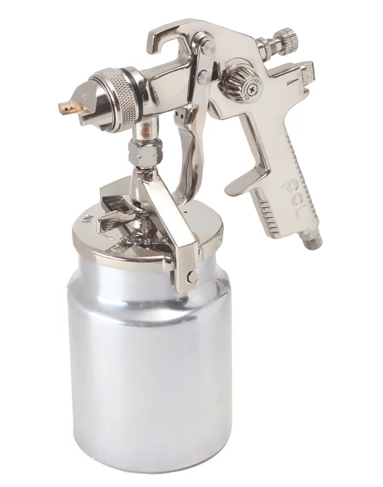 PCL SG01P HVLP Suction Air Paint Spray Gun Screwfix