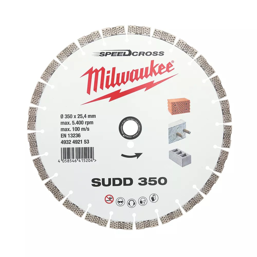 Milwaukee Speedcross SUDD MultiMaterial Diamond Blade 350mm x 25.4mm