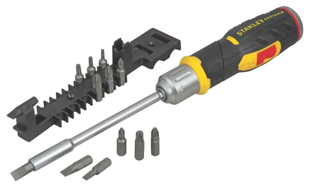 Stanley FatMax Ratchet Screwdriver Bit Set 13 Pcs Screwfix