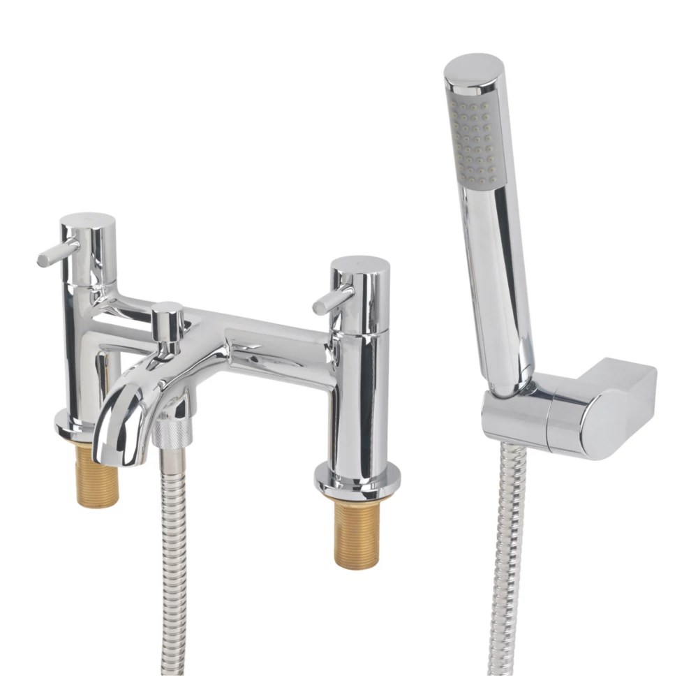 Swirl Ola DeckMounted Bath/Shower Mixer Chrome Screwfix
