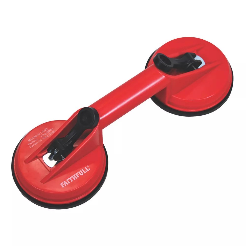 Faithfull Double Cup Suction Lifter Screwfix