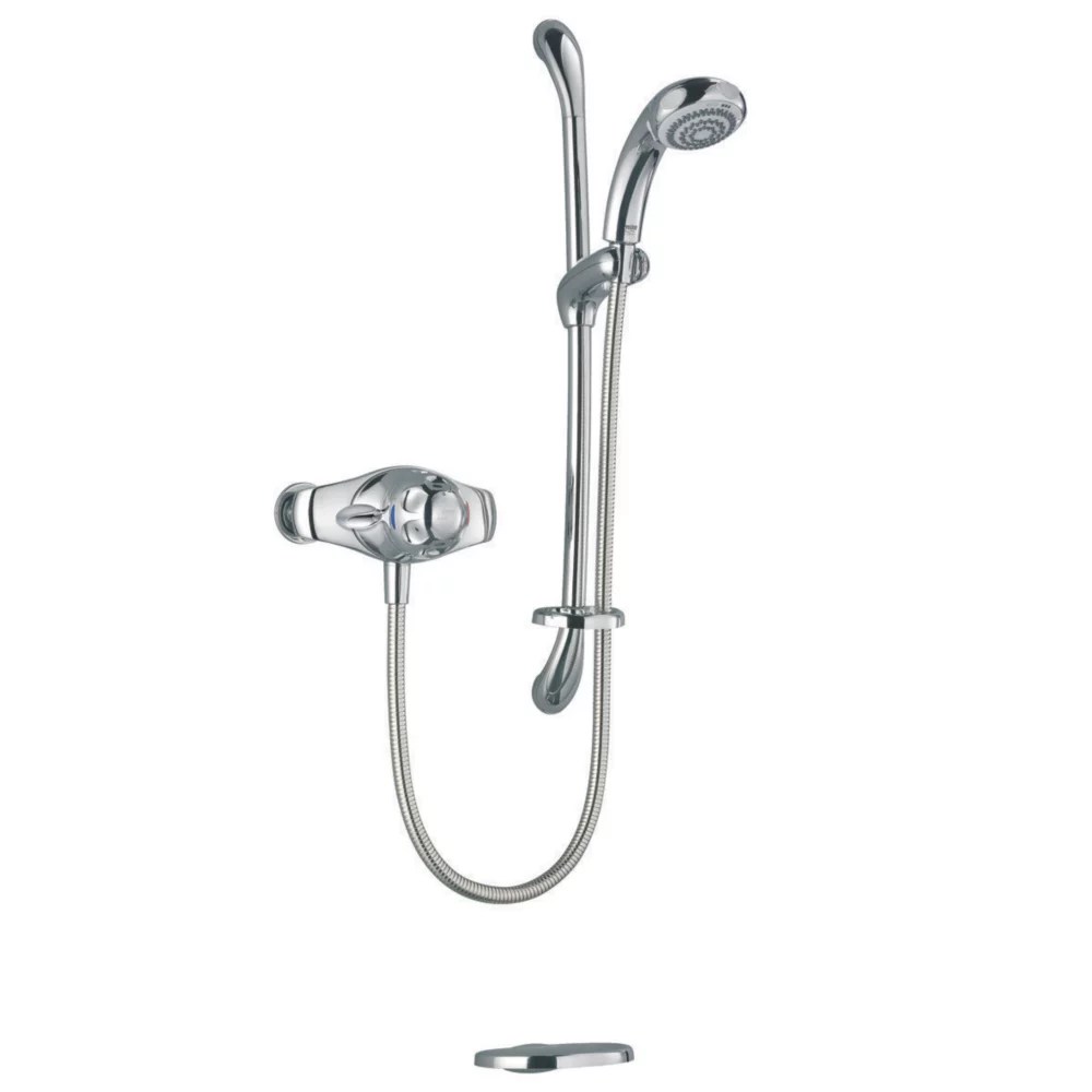 Mira Excel EV RearFed Exposed Chrome Thermostatic Mixer Shower Screwfix