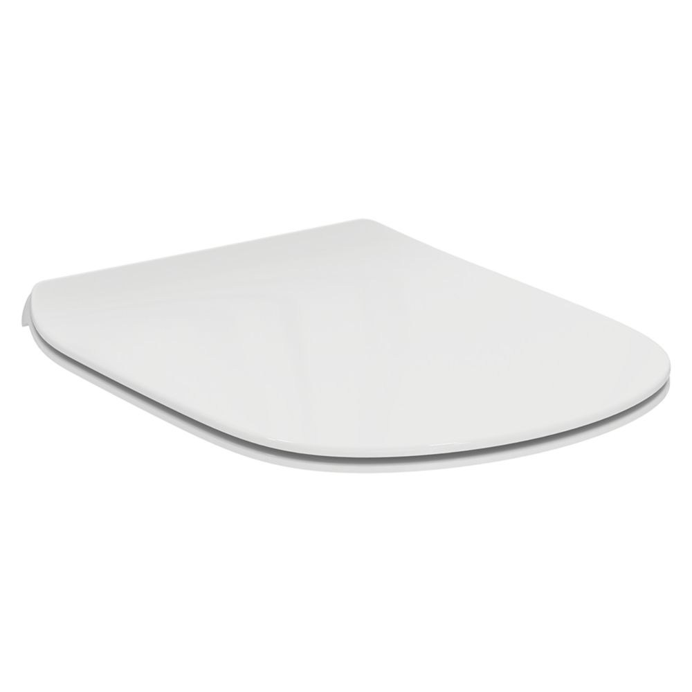 Ideal Standard Tesi Toilet Seat & Cover Duraplast White Screwfix