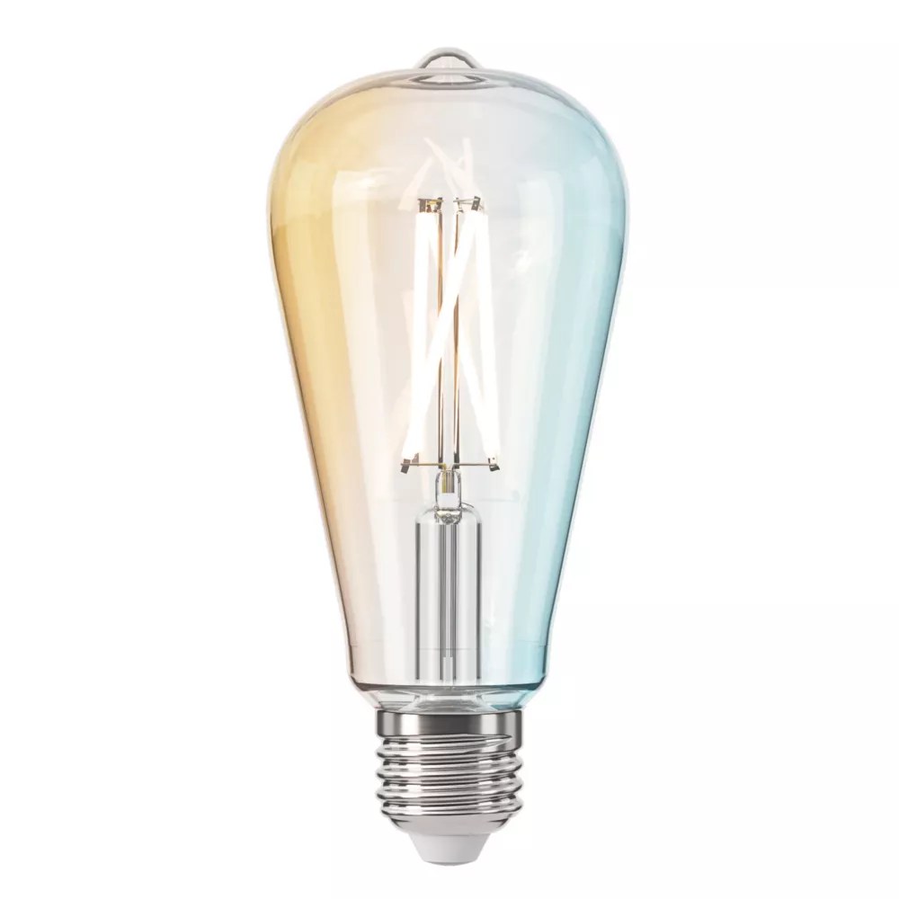 LAP E27 ST64 LED Virtual Filament Smart Light Bulb 5.9W 806lm Screwfix
