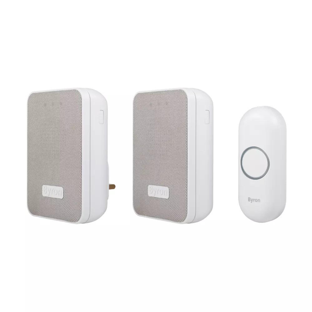 Byron DBY22324UK BatteryPowered Wireless Portable & PlugIn Doorbells