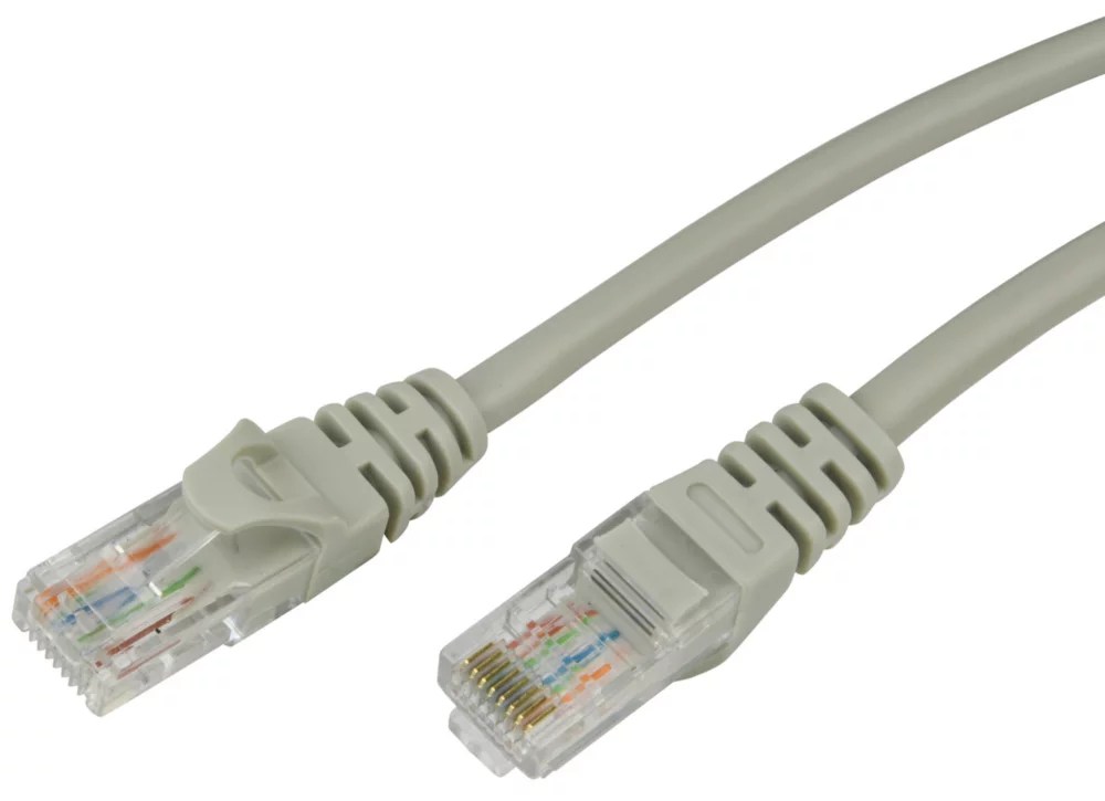 Essentials Beige Unshielded RJ45 Cat 5e Cable 1m 10 Pack