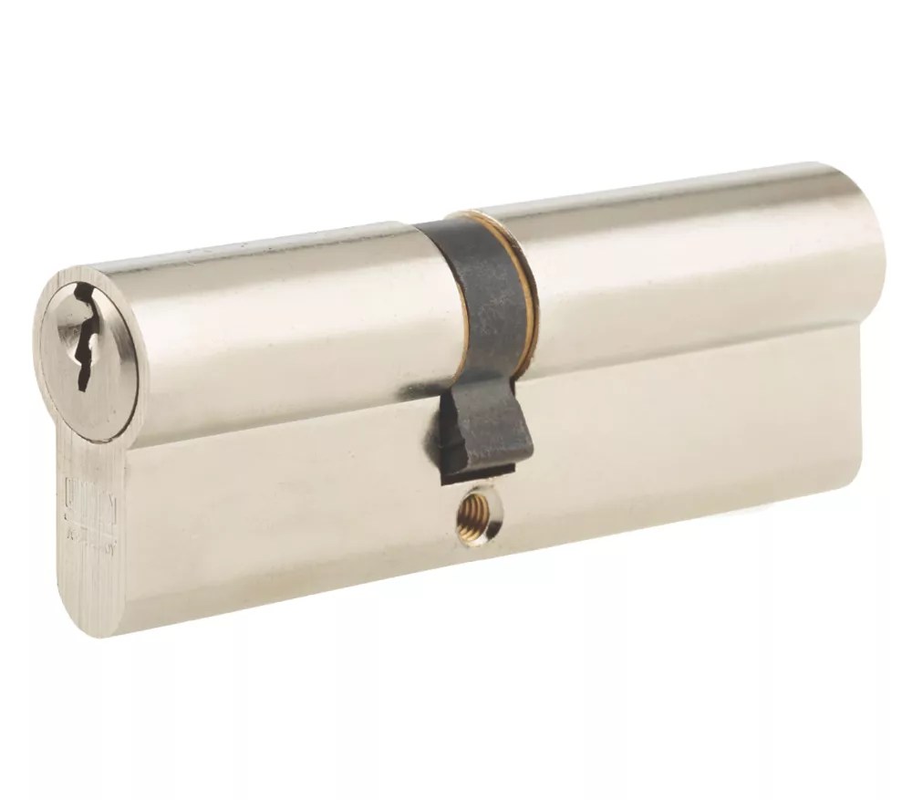 Union 6Pin Euro Cylinder Lock 4555 (100mm) Satin Nickel Screwfix