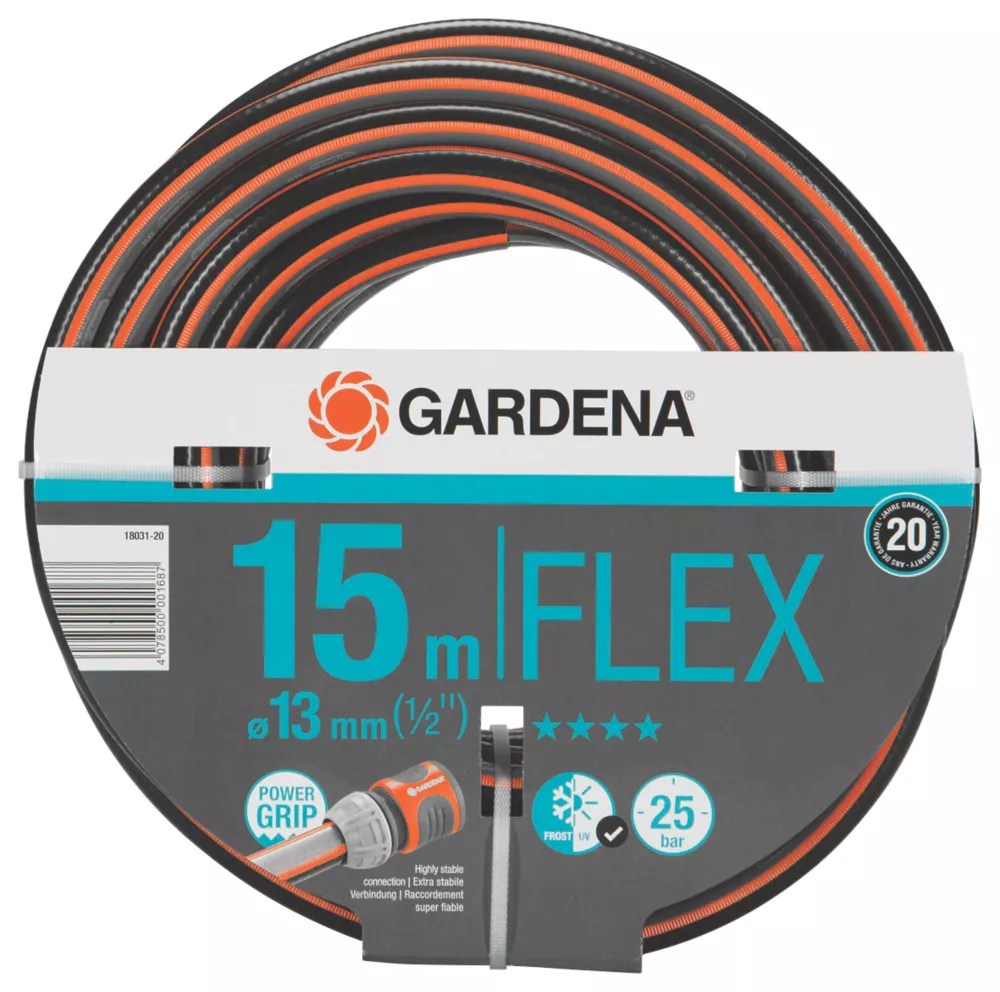 Gardena Comfort Flex 15m Hose Screwfix