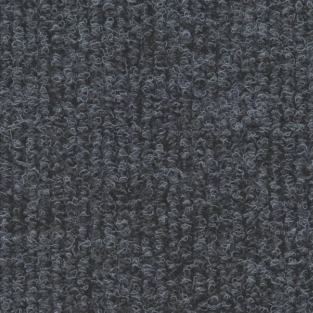 Distinctive Flooring Anthracite Ribbed Carpet Tiles 500 x 500mm 16 Pack