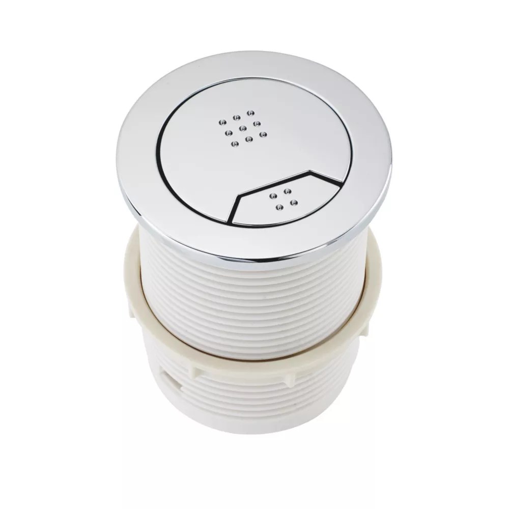 Highlife Bathrooms Wye DualFlush Button for Concealed Cistern Chrome